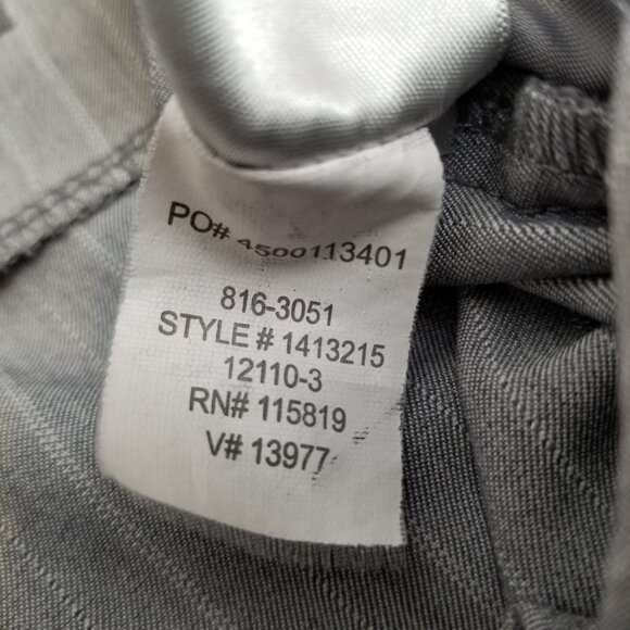 Worthington Modern Fit Pinstripe Trousers Size 8 Gray White Office Professional - Picture 4 of 7